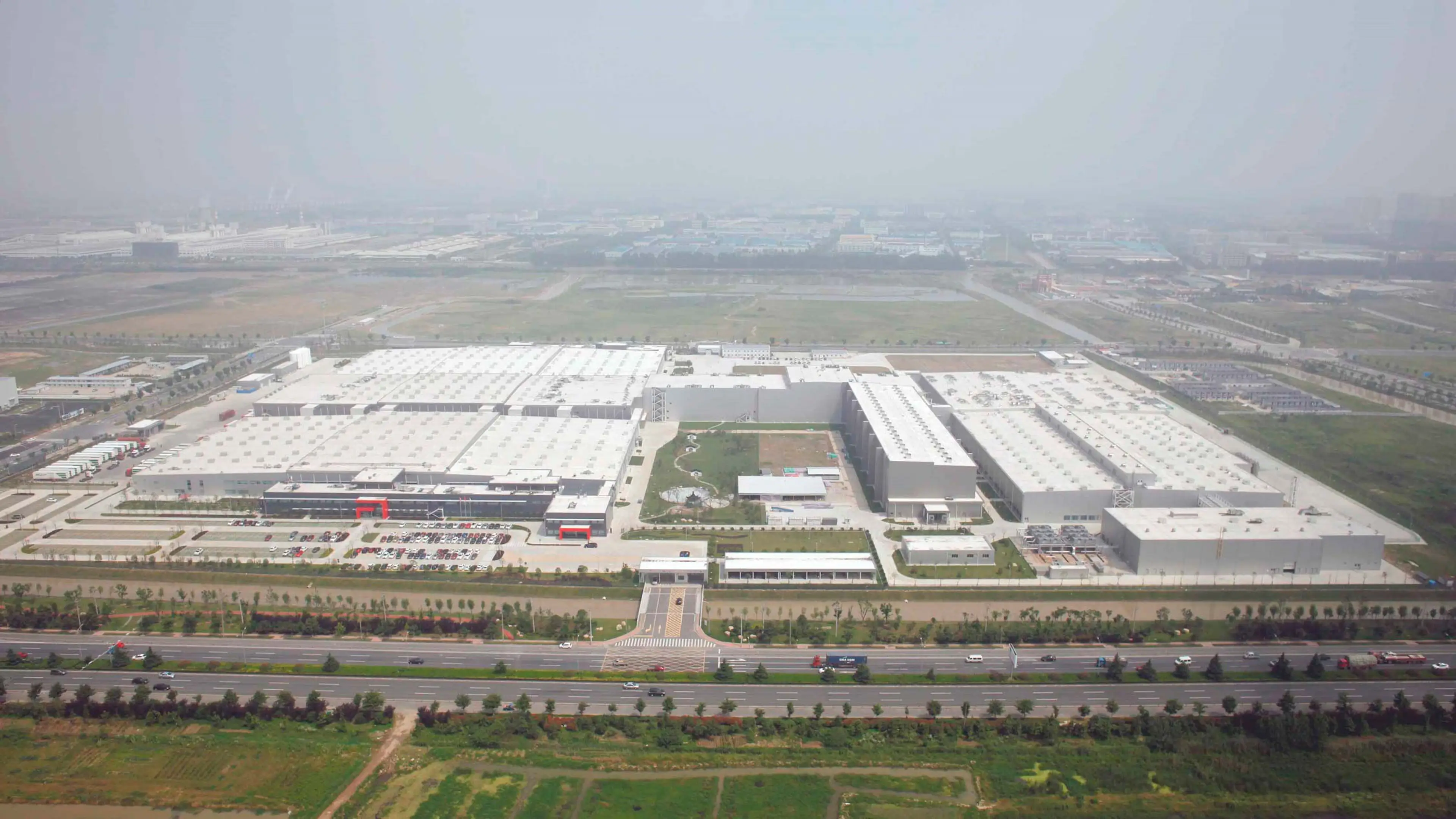Aerial view of the Jiaxing factory